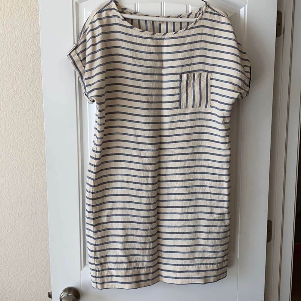 Lands End Canvas linen dress sz 6